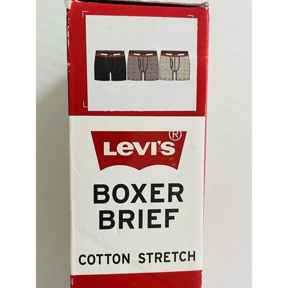 Levi’s Boxer Brief Cotton Stretch 3 Pack Style#3MB427LW Men’s S Color:AST - Picture 5 of 8